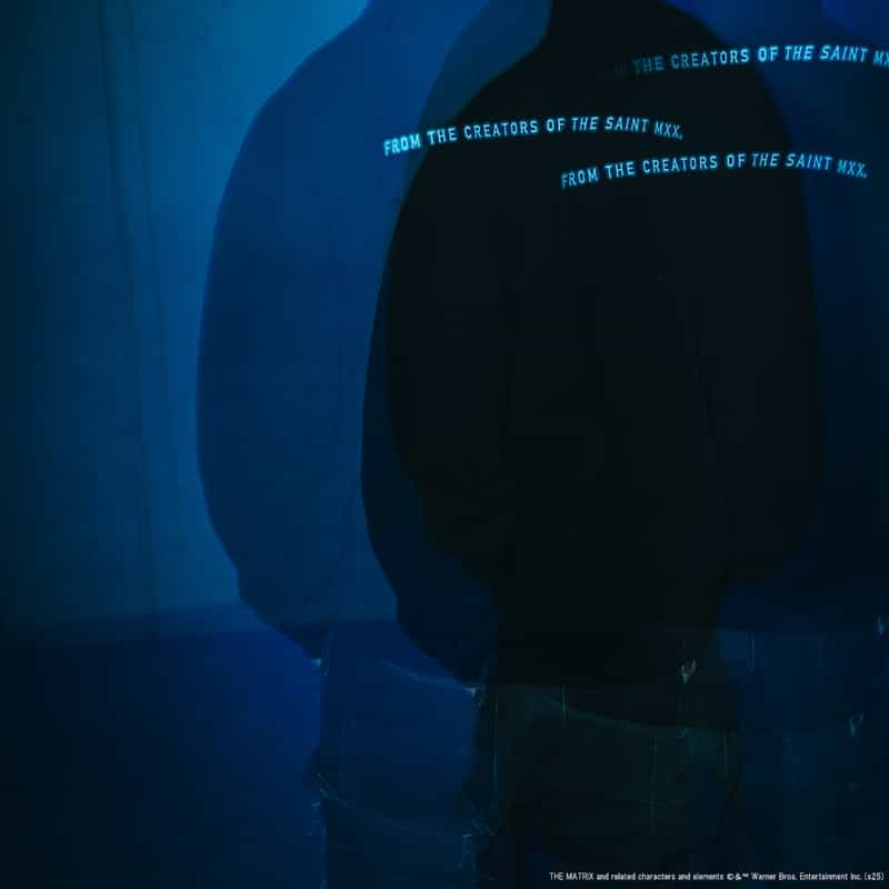 SAINT MXXXXXX SAINT MXXXXXX＜セント マイケル＞ コラボレート スウェットフーディ BLACK