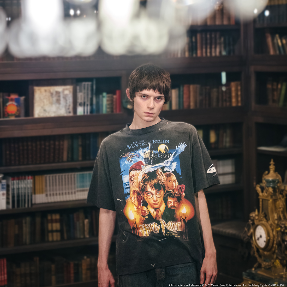 SAINT MXXXXXX＜セント マイケル＞ ヴィンテージ加工プリントTシャツ