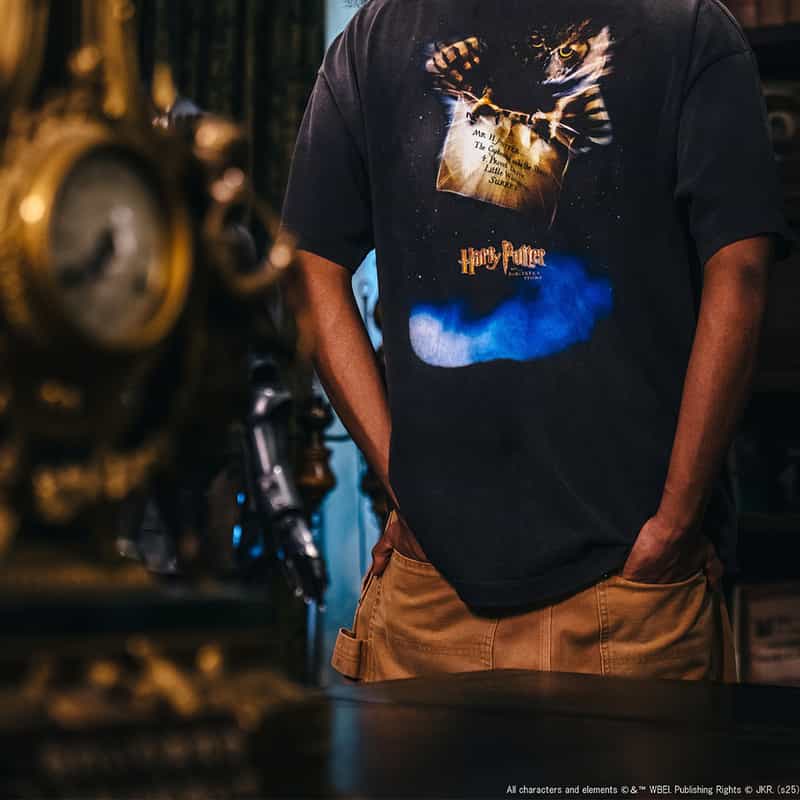 SAINT MXXXXXX SAINT MXXXXXX＜セント マイケル＞ ヴィンテージ加工プリントTシャツ BLACK