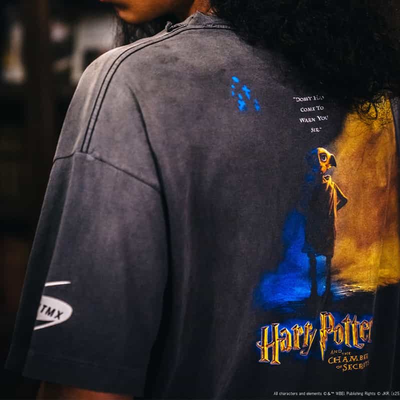 SAINT MXXXXXX SAINT MXXXXXX＜セント マイケル＞ ヴィンテージ加工プリントTシャツ BLACK