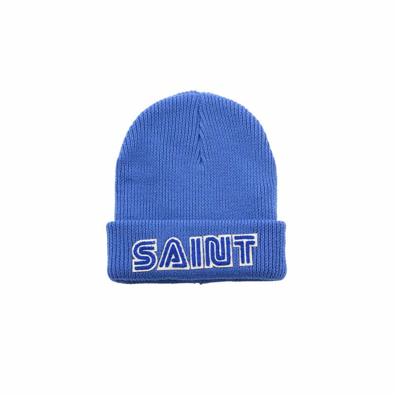 SAINT MXXXXXX SAINT MXXXXXX＜セント マイケル＞ コラボレート ニットキャップ BLUE