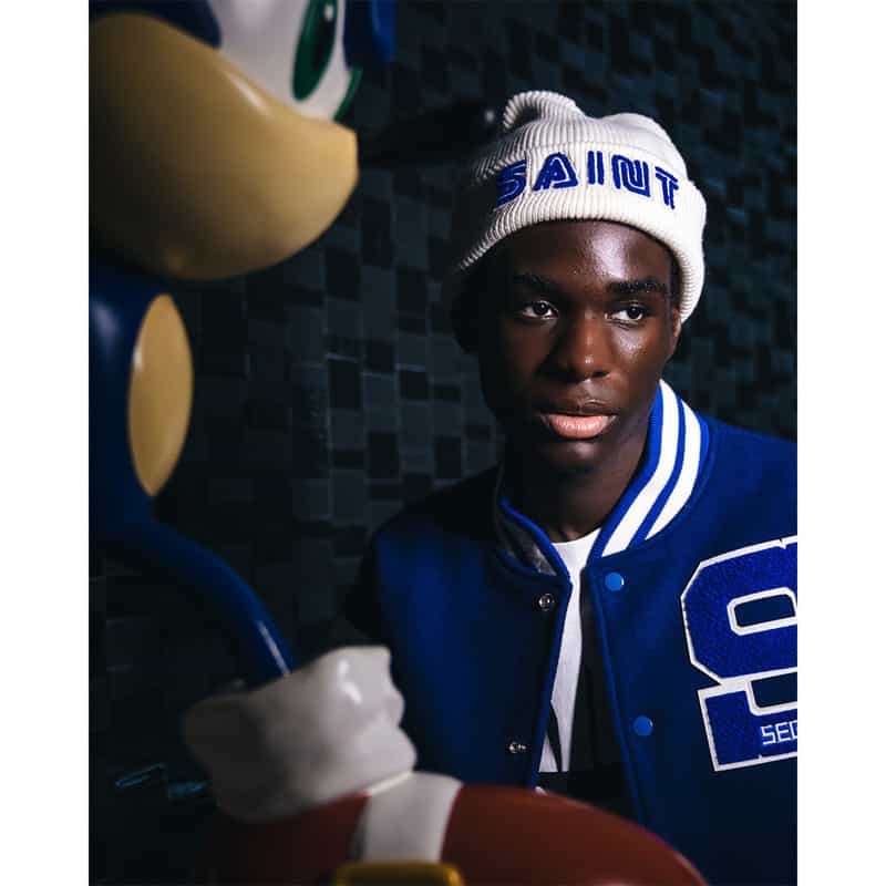 SAINT MXXXXXX SAINT MXXXXXX＜セント マイケル＞ コラボレート ニットキャップ WHITE