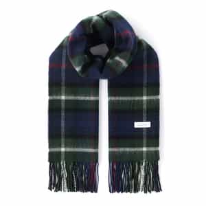 チェック柄フリンジスカーフ