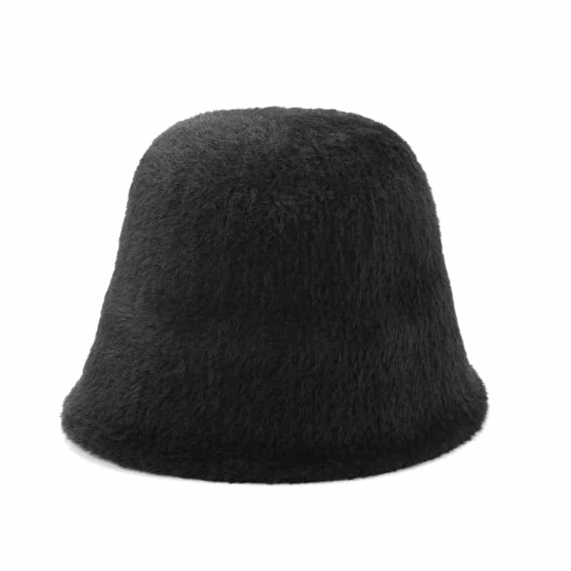 BARNEYS NEW YORK シャギー素材バケットハット BLACK