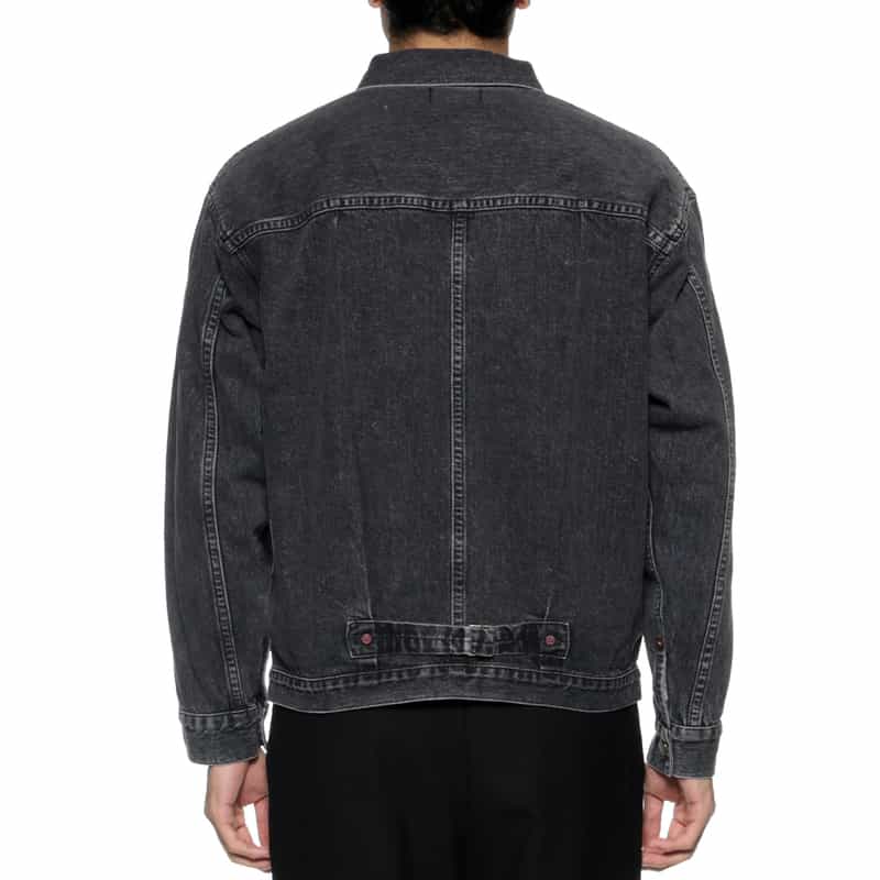 BARNEYS NEW YORK ユーズド加工デニムジャケット BLACK