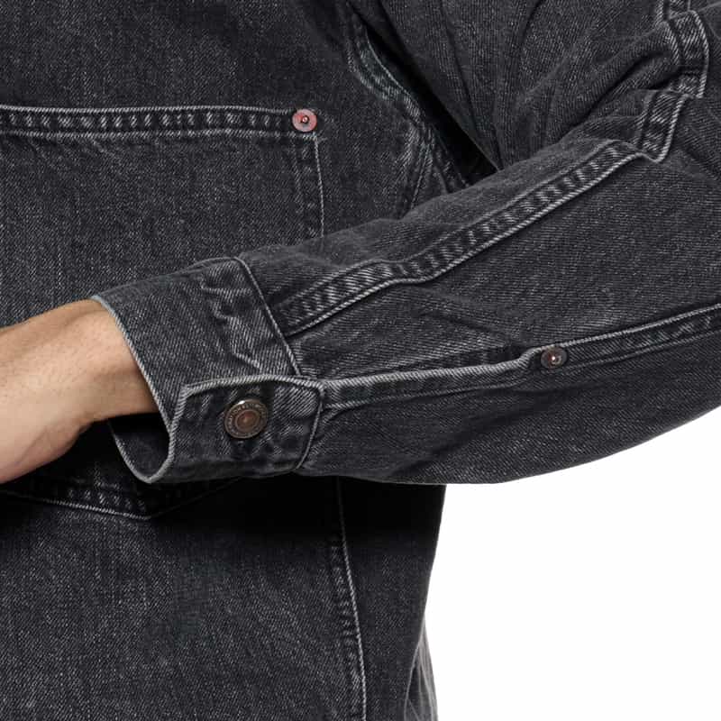 BARNEYS NEW YORK ユーズド加工デニムジャケット BLACK