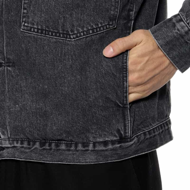 BARNEYS NEW YORK ユーズド加工デニムジャケット BLACK