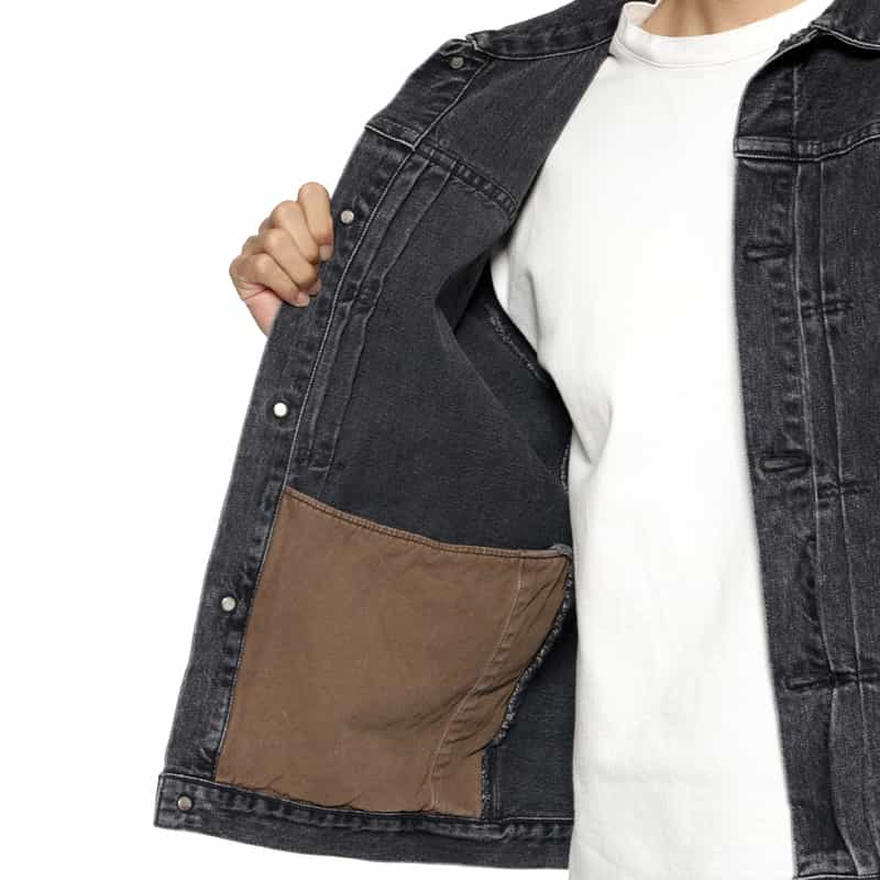 BARNEYS NEW YORK ユーズド加工デニムジャケット BLACK