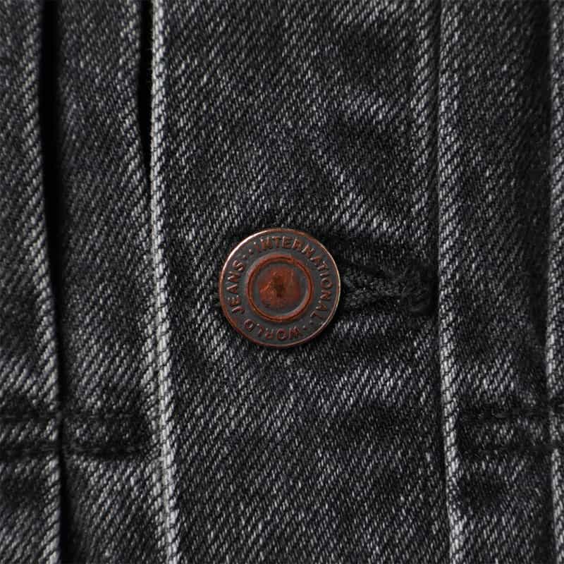 BARNEYS NEW YORK ユーズド加工デニムジャケット BLACK