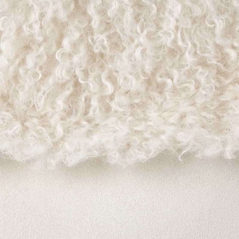 BARNEYS NEW YORK フェイクファー リバーシブル ロングベスト OFF WHITE