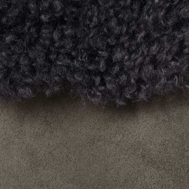 BARNEYS NEW YORK フェイクファー リバーシブル ロングベスト GRAY