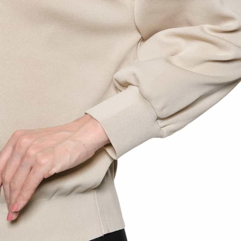 BARNEYS NEW YORK ウォッシャブル クルーネックニットプルオーバー LT BEIGE