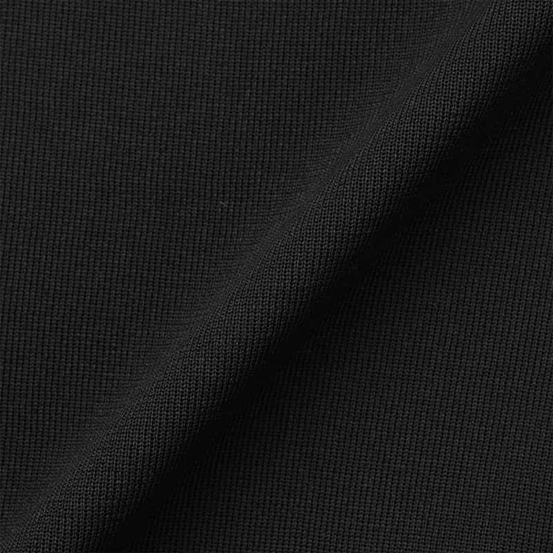 BARNEYS NEW YORK ウォッシャブル クルーネックニットプルオーバー BLACK