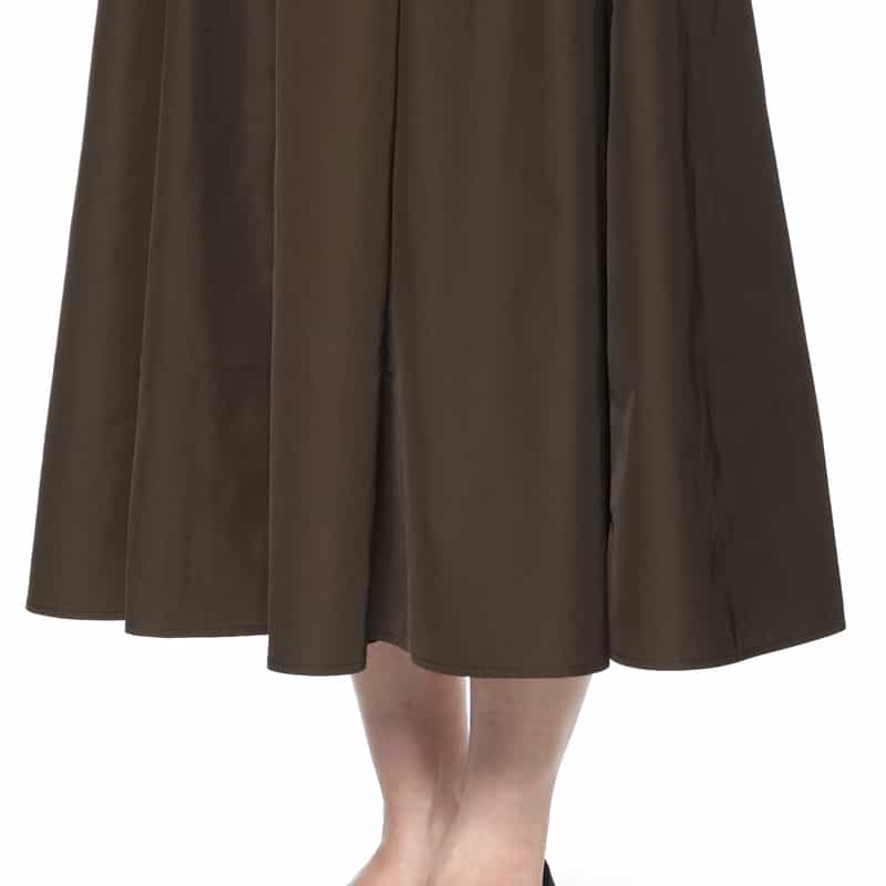 BARNEYS NEW YORK ミラノリブニット切替ドレス BEIGE