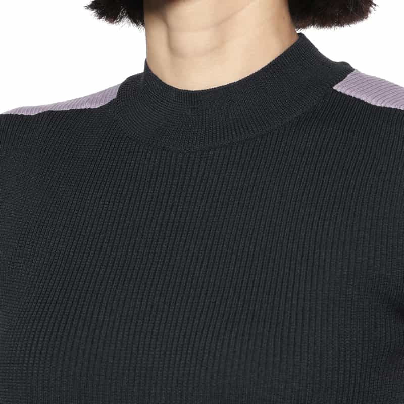 BARNEYS NEW YORK ウォッシャブル ノースリーブニットドレス PURPLE