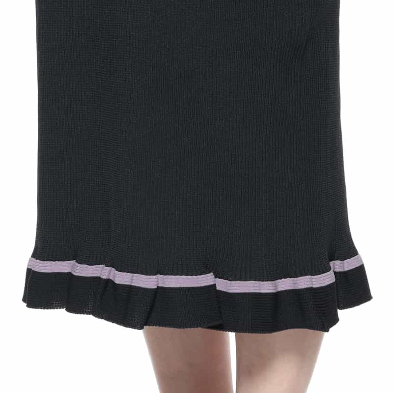 BARNEYS NEW YORK ウォッシャブル ノースリーブニットドレス PURPLE