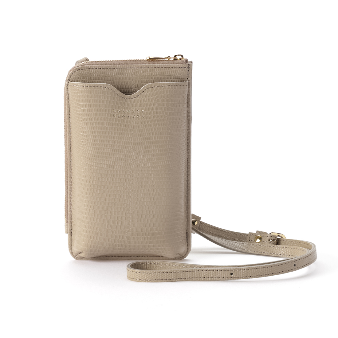 型押しレザーフォーンバッグ