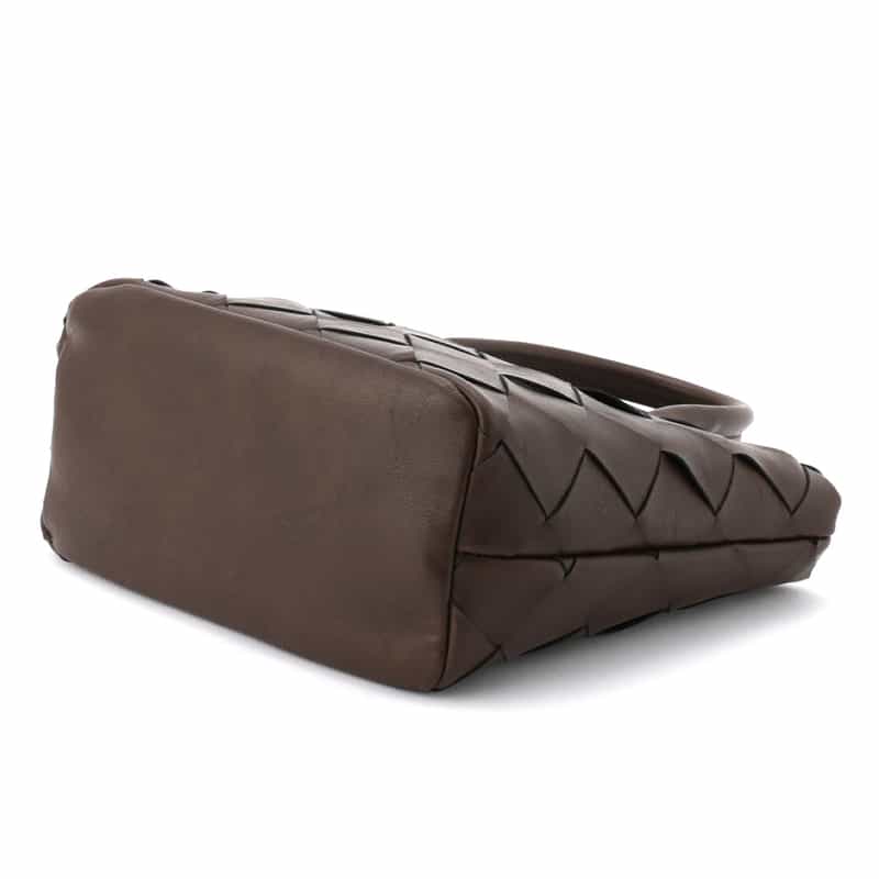 BARNEYS NEW YORK メッシュ編みミニトートバッグ BROWN