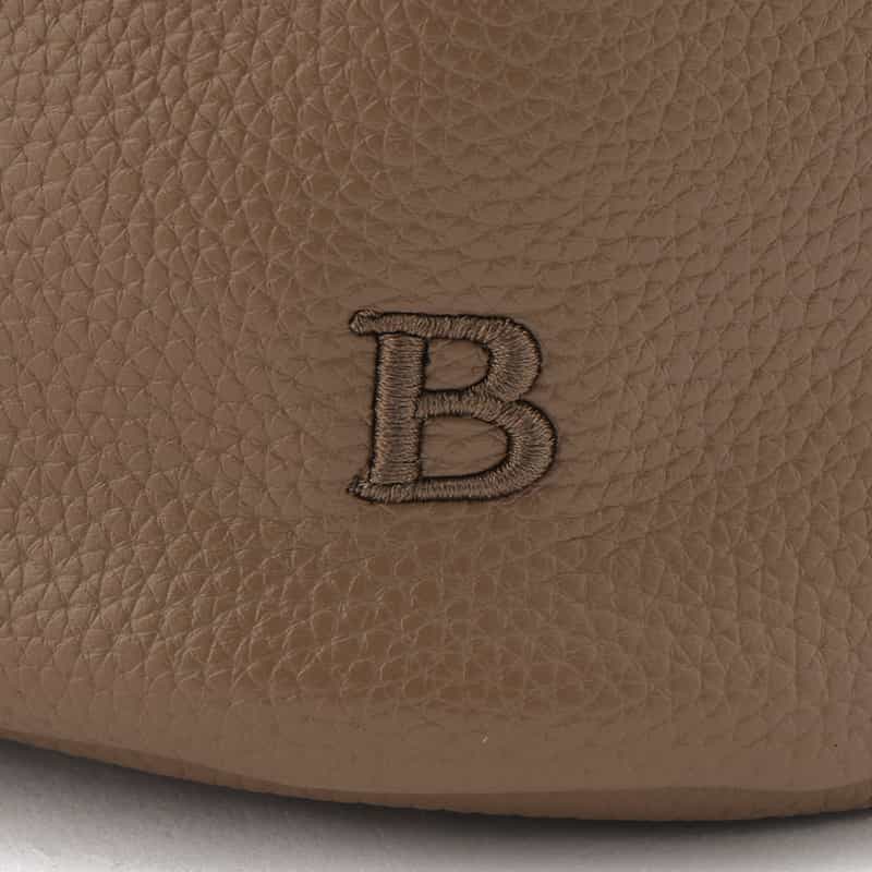 BARNEYS NEW YORK ワンハンドル ミニショルダーバッグ GRAY BEIGE