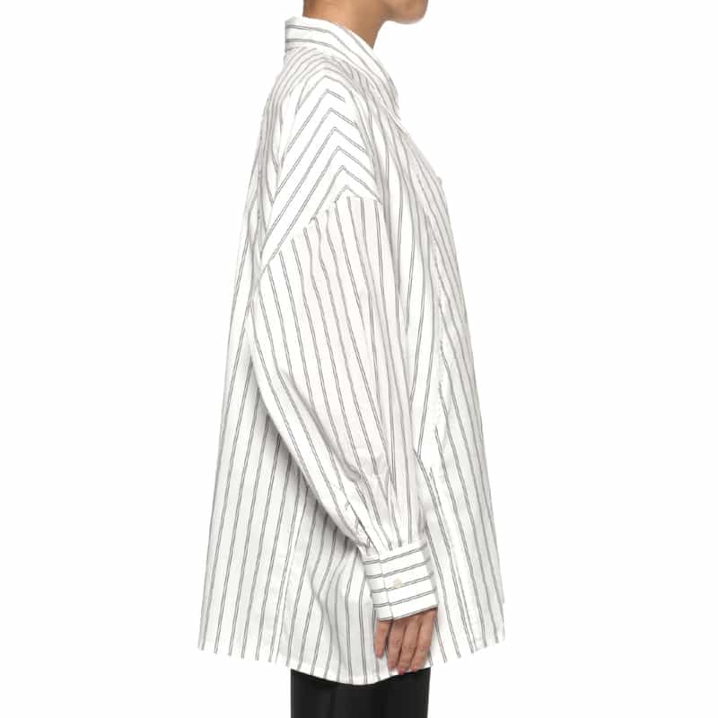 DAWEI DAWEI＜ダウェイ＞ ストライプ柄シャツ WHITE