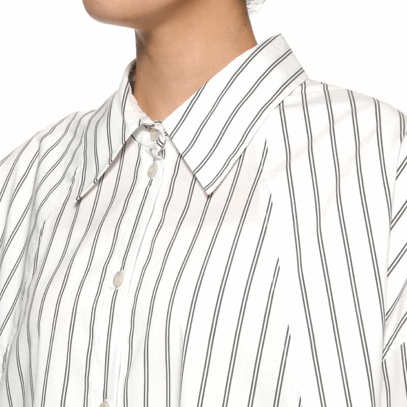 DAWEI DAWEI＜ダウェイ＞ ストライプ柄シャツ WHITE