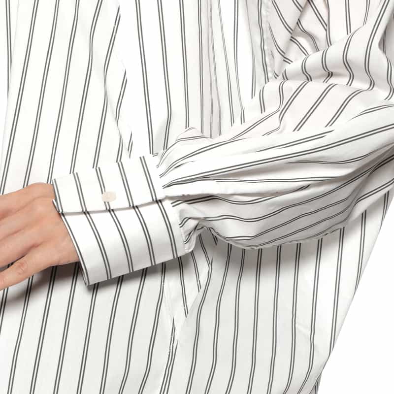 DAWEI DAWEI＜ダウェイ＞ ストライプ柄シャツ WHITE