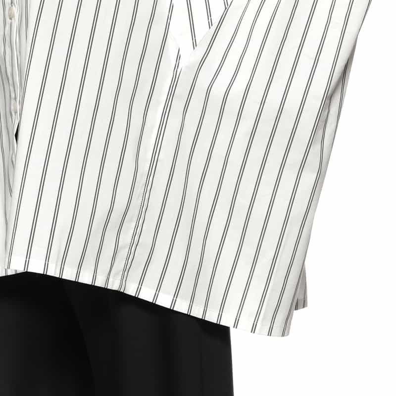 DAWEI DAWEI＜ダウェイ＞ ストライプ柄シャツ WHITE