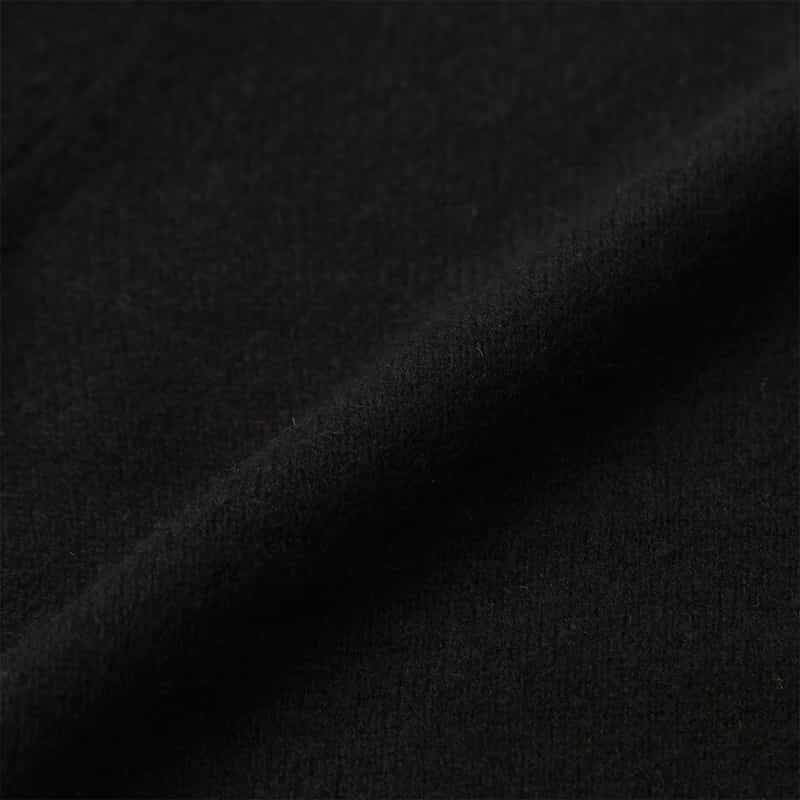 BARNEYS NEW YORK カシミヤ バイカラーニットカーディガン BLACK