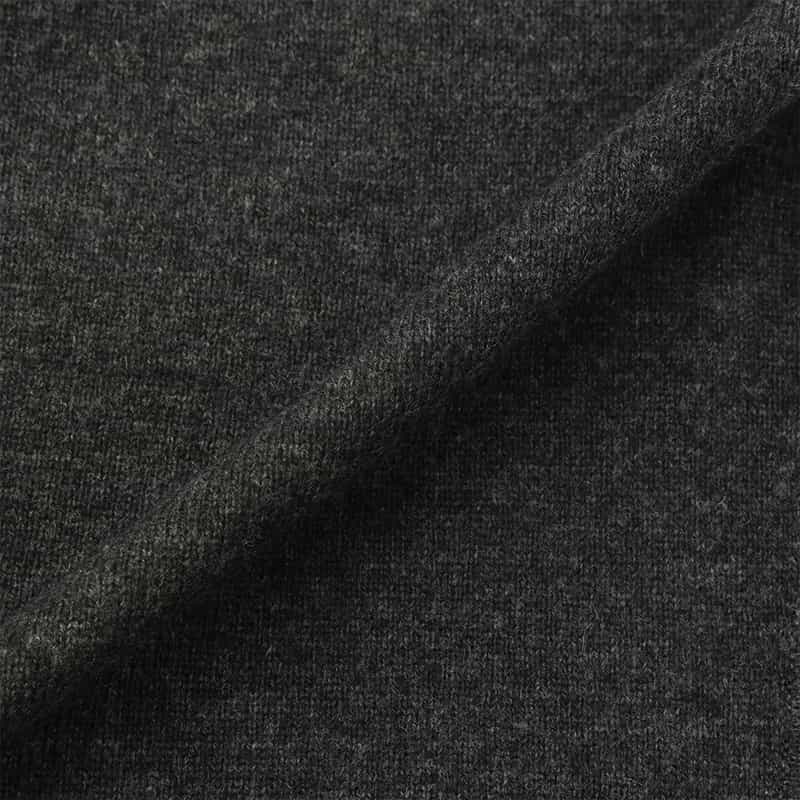 BARNEYS NEW YORK ウールカシミヤ素材 バイカラーニットドレス DARK GRAY