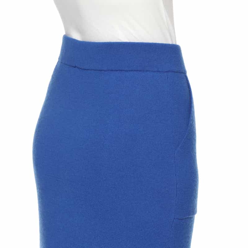 BARNEYS NEW YORK ウールカシミヤ ニットスカート BLUE