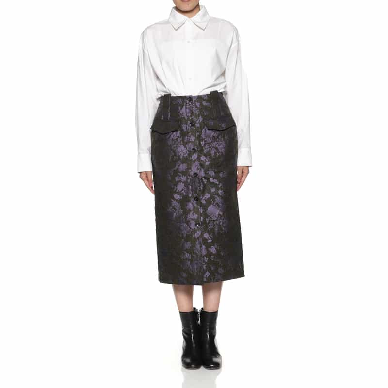 DAWEI DAWEI＜ダウェイ＞ ストレートスカート PURPLE