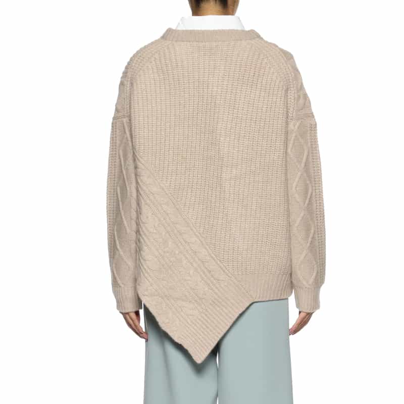 DAWEI DAWEI＜ダウェイ＞ ケーブルニットカーディガン BEIGE