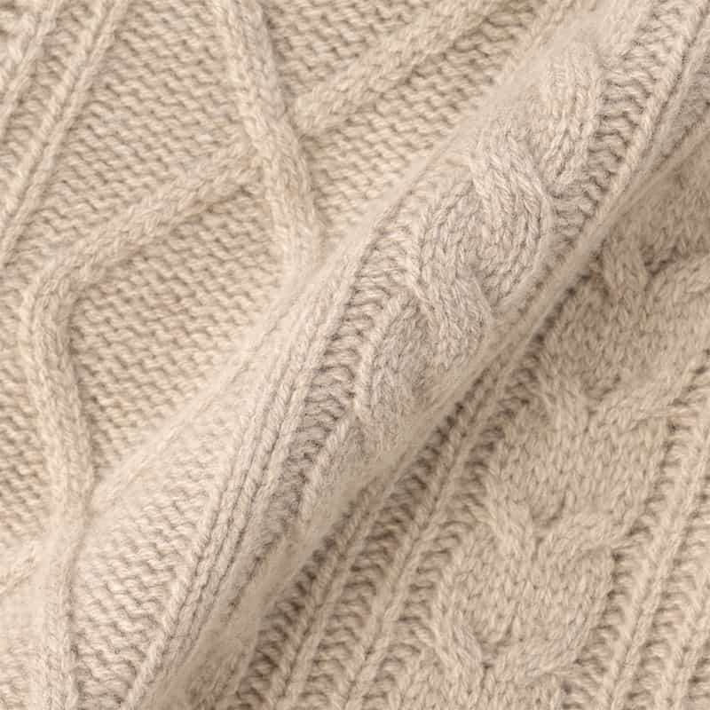 DAWEI DAWEI＜ダウェイ＞ ケーブルニットカーディガン BEIGE