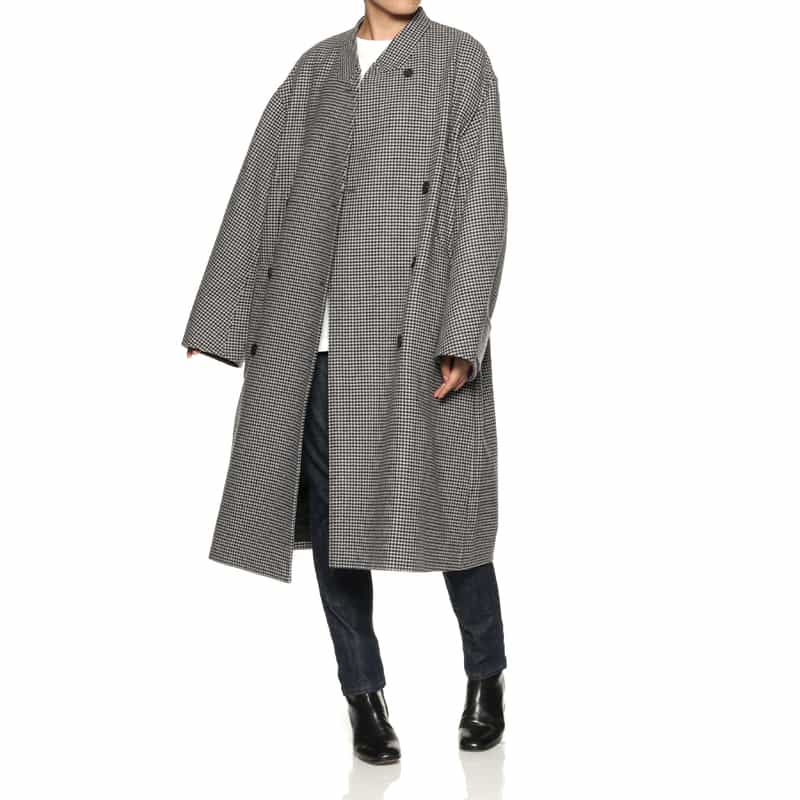 DAWEI DAWEI＜ダウェイ＞ ダブルスタンドカラーコート MULTI COLOR