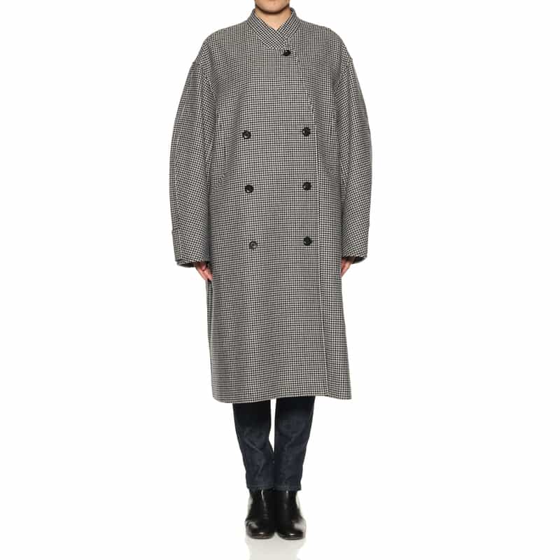 DAWEI DAWEI＜ダウェイ＞ ダブルスタンドカラーコート MULTI COLOR