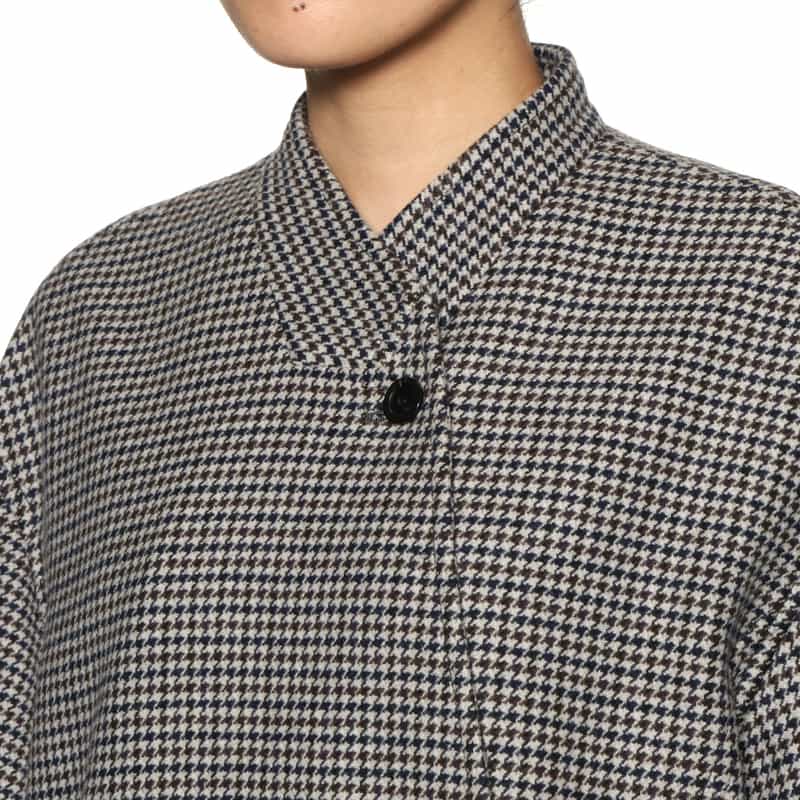 DAWEI DAWEI＜ダウェイ＞ ダブルスタンドカラーコート MULTI COLOR