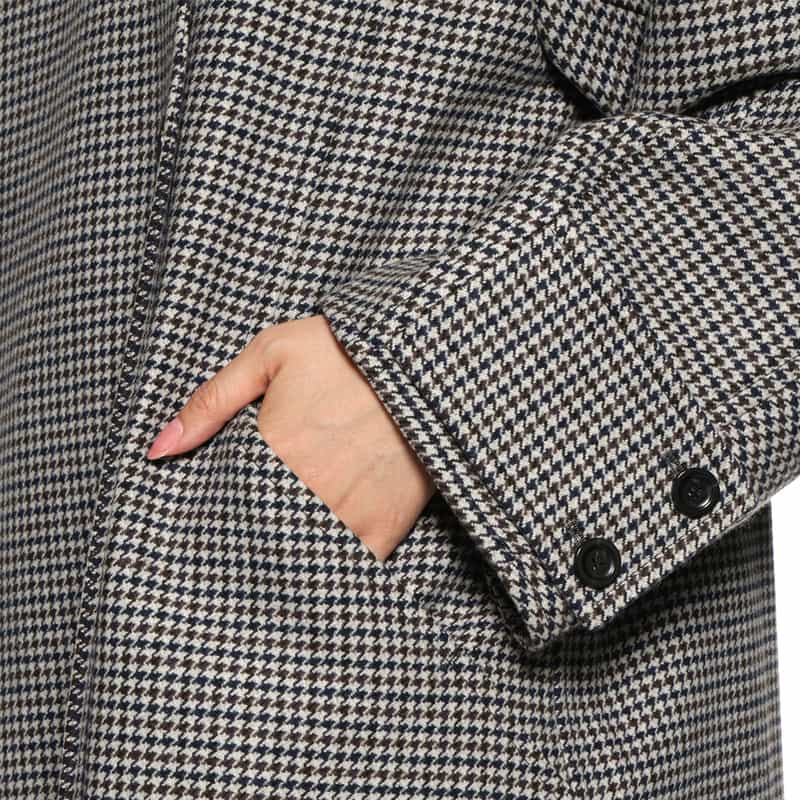 DAWEI DAWEI＜ダウェイ＞ ダブルスタンドカラーコート MULTI COLOR