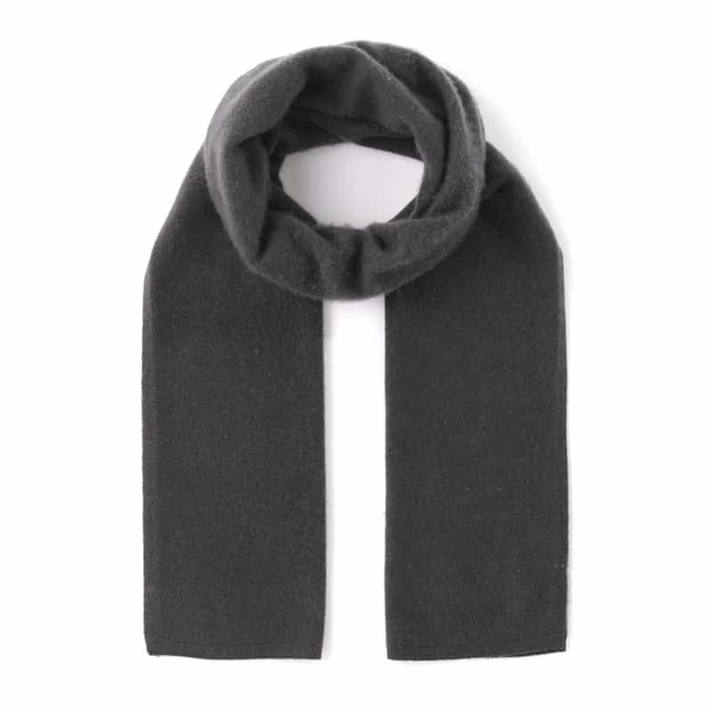 BARNEYS NEW YORK カシミヤニットスカーフ GRAY