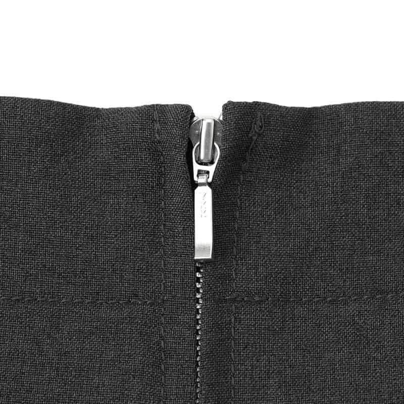 BARNEYS NEW YORK ウォッシャブル ジップアップオールインワン DARK GRAY