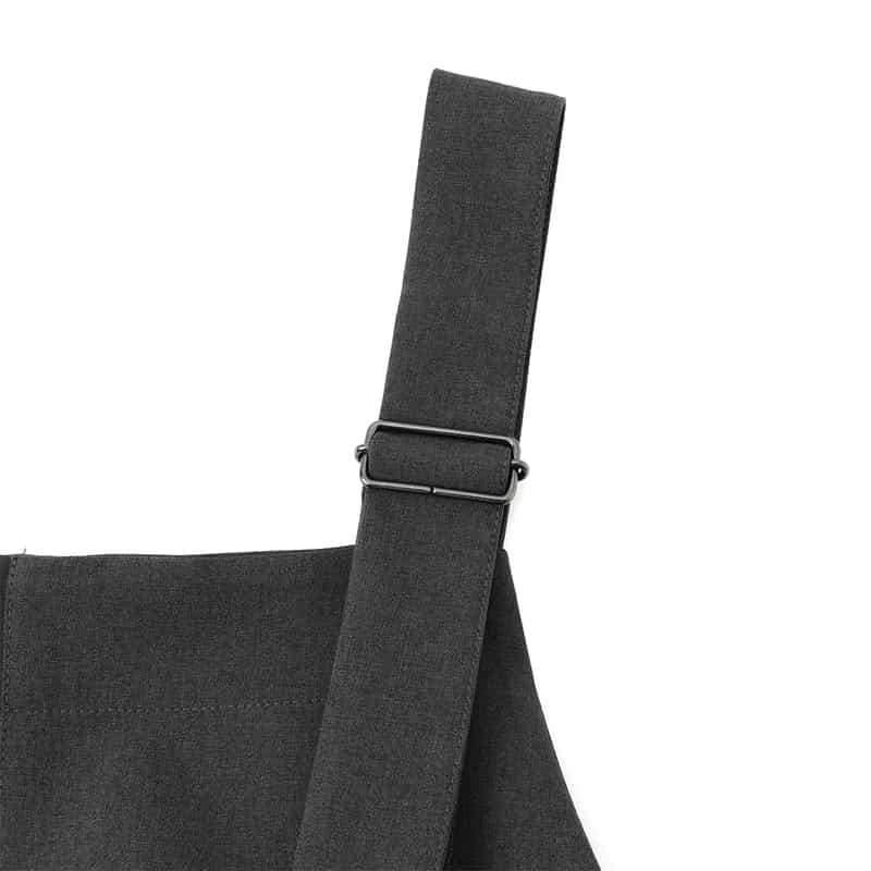 BARNEYS NEW YORK ウォッシャブル ジップアップオールインワン DARK GRAY