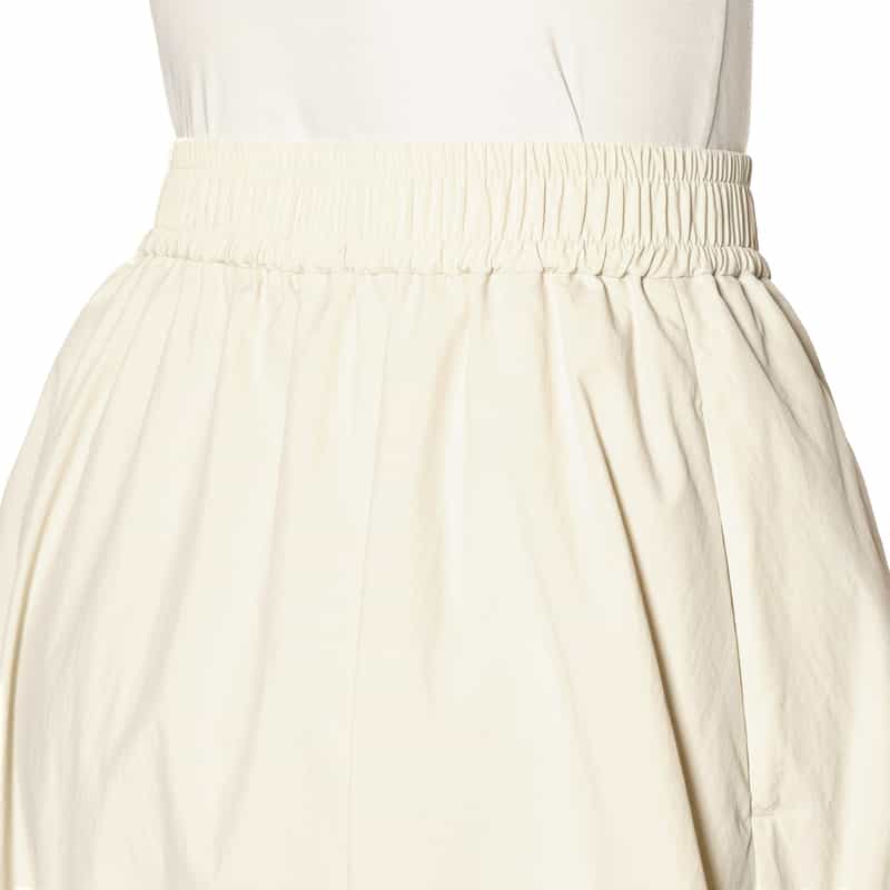 BARNEYS NEW YORK ウォッシャブル ギャザーバルーンスカート IVORY