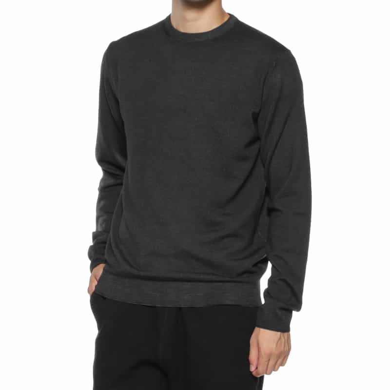 CRUCIANI CRUCIANI＜クルチアーニ＞ クルーネックニットプルオーバー BLACK
