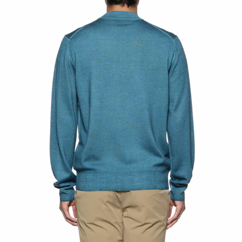 CRUCIANI CRUCIANI＜クルチアーニ＞ モックネックニットプルオーバー TURQUOISE