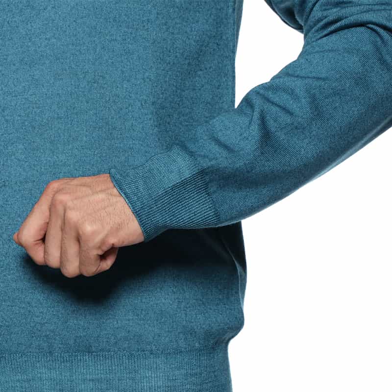 CRUCIANI CRUCIANI＜クルチアーニ＞ モックネックニットプルオーバー TURQUOISE