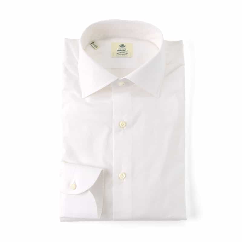 LUIGI  BORRELLI LUIGI BORRELLI＜ルイジ ボレッリ＞ ドレスシャツ"LUCIANO" WHITE