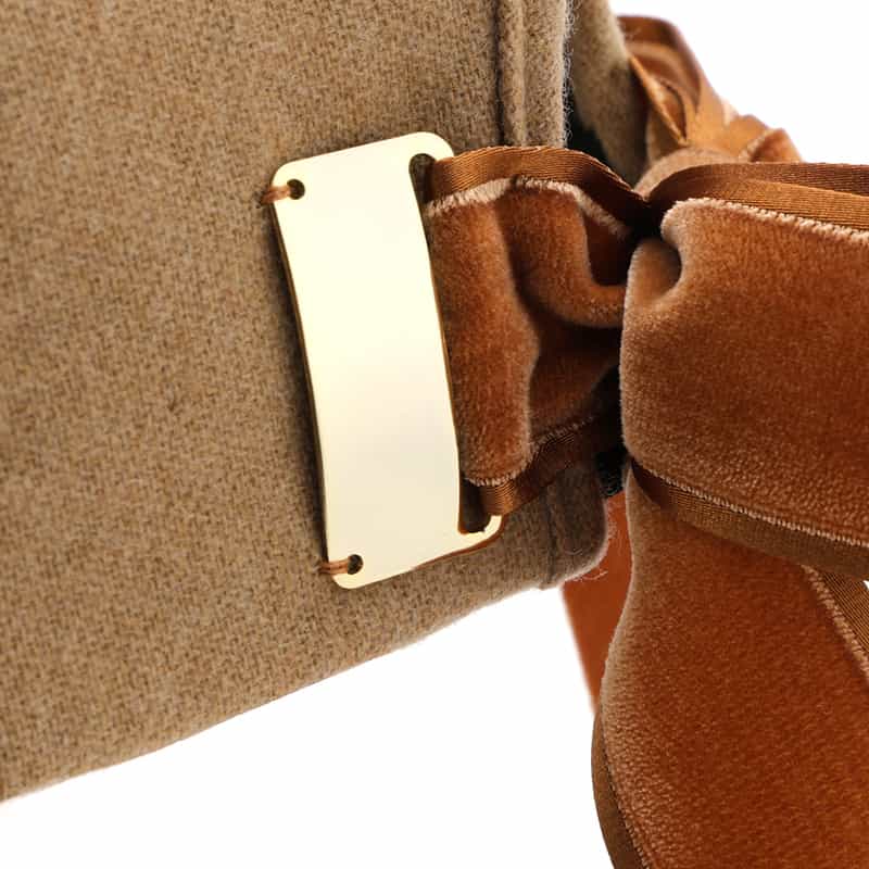 ATHENA NEW YORK ATHENA NEW YORK＜アシーナ ニューヨーク＞リボン付きキャップ "KELLY" LIGHT BROWN