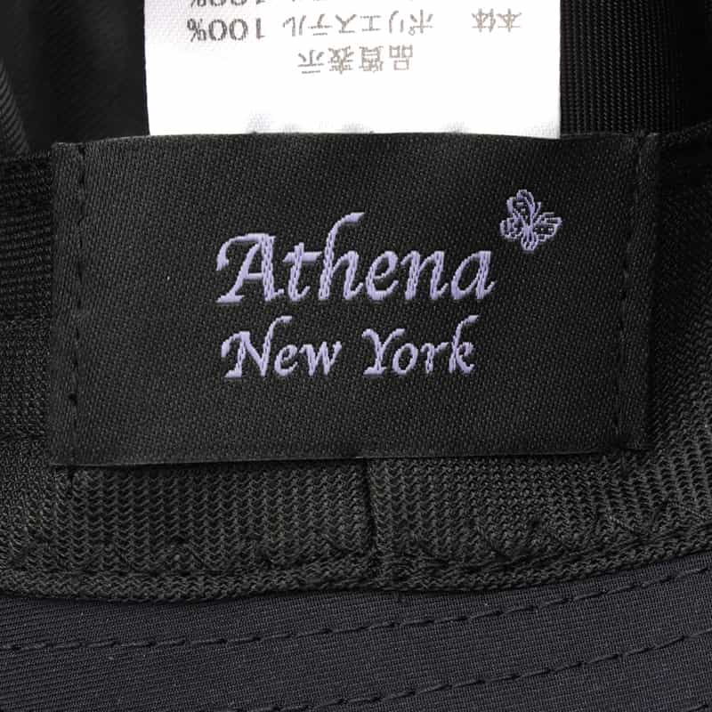 ATHENA NEW YORK ATHENA NEW YORK＜アシーナ ニューヨーク＞リボン付きハット "MAGNOLIA" NAVY