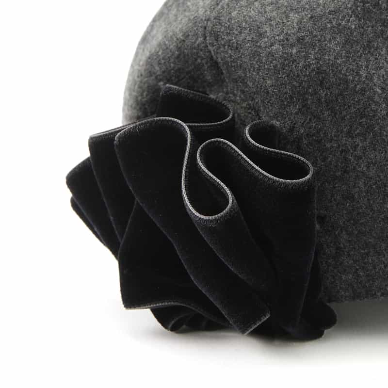 ATHENA NEW YORK ATHENA NEW YORK＜アシーナ ニューヨーク＞リボン付きキャップ "MOCA" DARK GRAY