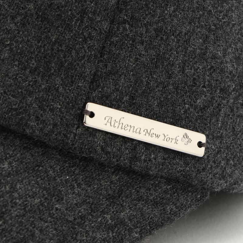 ATHENA NEW YORK ATHENA NEW YORK＜アシーナ ニューヨーク＞リボン付きキャップ "MOCA" DARK GRAY