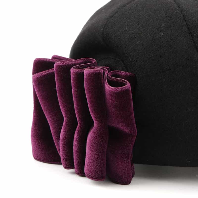 ATHENA NEW YORK ATHENA NEW YORK＜アシーナ ニューヨーク＞バーニーズ　ニューヨーク限定リボン付きキャップ "MOCA" BLACK